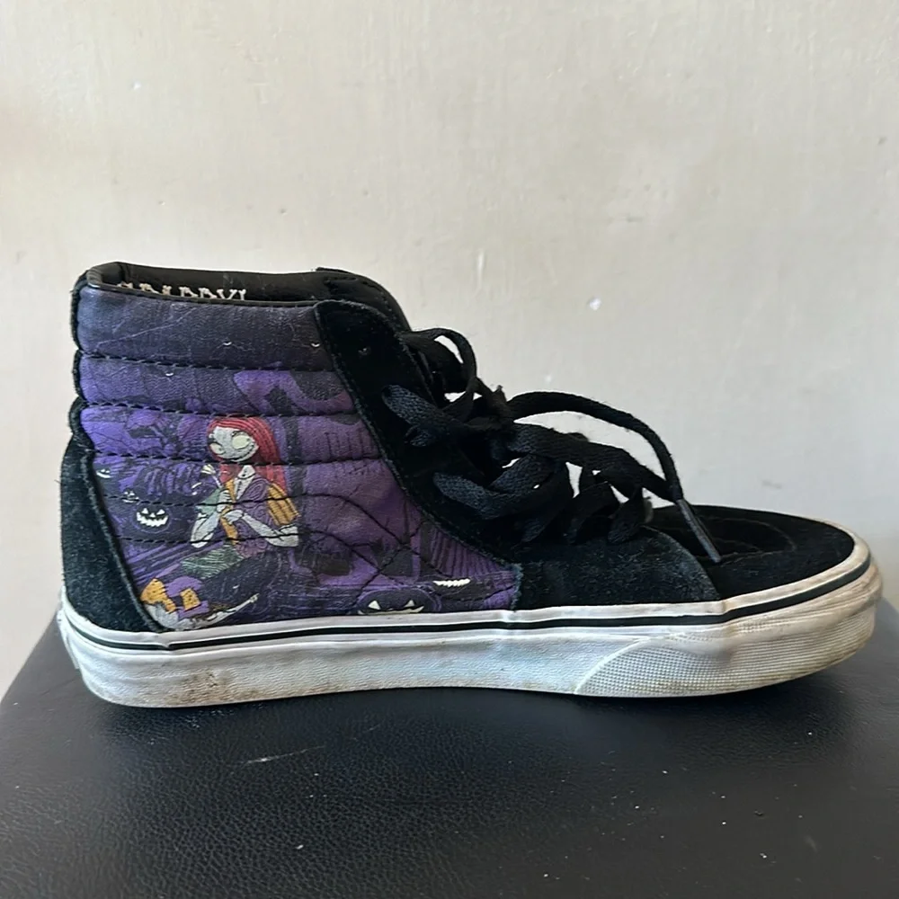 Vans Nightmare Before Christmas Sk-8 Hi Black Purple Sneakers Jack Sally Zero